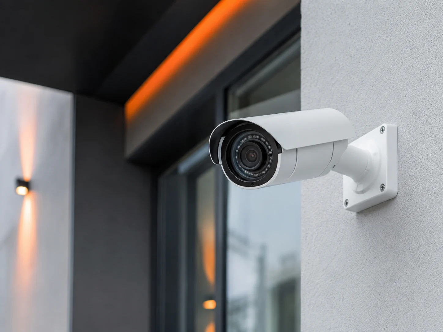 IP-camera’s, PoE-switch en netwerkvideorecorder overzichtelijk opgesteld